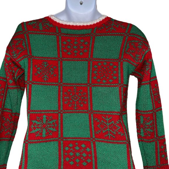 33 Degrees Mens Ugly Christmas Sweater XS Pug Santa Hat Holiday Puppy Dog Eyes - Picture 7 of 9